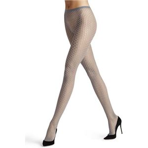 FALKE - Craftcore W Ti - Panty - Grijs Pearl Grey - Transparant Gedessineerd - 1 Paar