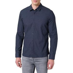 Teddy Smith Herenhemd, karton, ML Total Navy/Micro Dots, Total Navy/Micro Dots, M