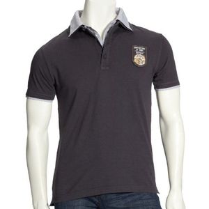 ESPRIT Polo Shirt, grijs (dark burnt metal), 54