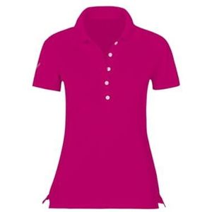 Trigema Poloshirt voor dames met kristalsteentjes, Violet (magenta 030), 3XL
