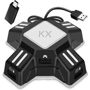 USB 2.0 Muis Toetsenbord Converter, Gaming Controller Adapter Compatibel met PS4 / Xbox One/Nintendo Switch / PS3 / Xbox 360 / Xbox 360 Slim