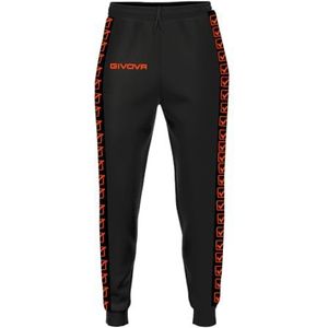 Givova ZWART/Fluo-ORANJE TRIKOTBANDHOSE maat XS, Grijs Helder/Blauw, XS