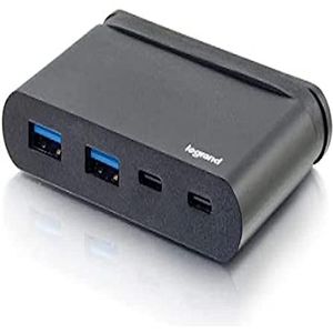C2G USB-C/Thunderbolt-3 Hub met USB-A, USB-C Data Transfer en vermogen Delivery Geschikt voor MacBook Pro, iMac, Google Chromebook, Pixel, Dell Latitude, XPS 12/13/14 en meer., Zwart