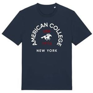 AMERICAN COLLEGE USA T-shirt, marineblauw, 16 jaar, casual, Blauw, 16 Jaar