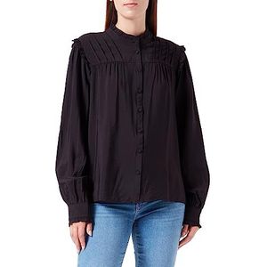 YAS Yaspari Ls Shirt S. Noos blouse voor dames, zwart, XXL