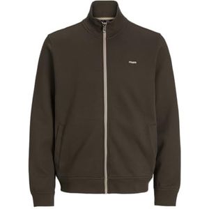 JACK & JONES Jprblualves Sweat Zip-Through, black olive, XS