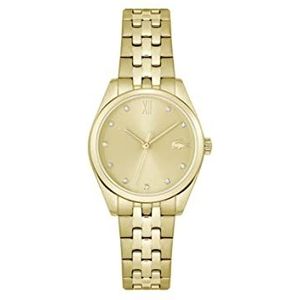 Lacoste Analoge Quartz Horloge voor vrouwen Collectie Tuilerie met Roestvrij Stalen Armband, Goud, armband
