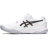 ASICS Resolutie 9 Scarpa da Tennis per Campi Veloci per Uomo, wit zwart, 43.5 EU