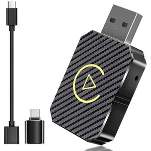 PANDAHAI - Draadloze Carplay-adapter - Mini - Plug & Play - Compatibel met iPhone iOS 10+