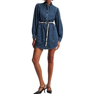 Karl Lagerfeld - A3W13014 - Korte Jurk - Denim - Met Lange Mouwen