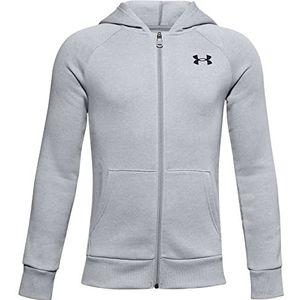 Under Armour Rival Cotton Fz hoodie met lange mouwen voor jongens