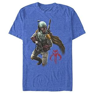 STAR WARS Mandalorian Warrior T-shirt voor heren, Roy Htr, L
