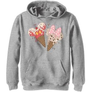 Disney jongens Mickey Minnie Cones Sweatshirt met capuchon Sport heide L