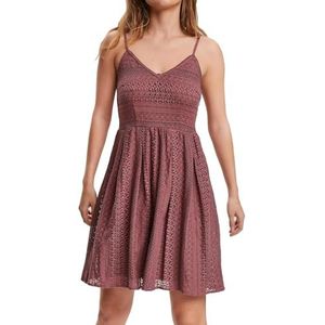 VERO MODA Dames gehaakte mini-jurk VMHoney Lace Pleated Singlet Dress, rosébruin., XL