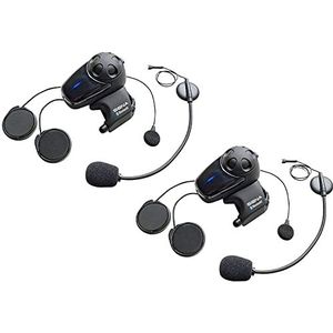 Sena SMH10 Bluetooth-communicatiesysteem voor motorfietsen met kabel- en zwanenhalsmicrofoon, dubbele verpakking