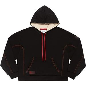 AS Roma Hoodie Black Woman sweatshirt met capuchon voor dames
