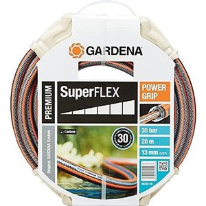 Gardena Premium SuperFlex slang 13 mm (1/2"") 20 m: Tuinslang met Power Grip profiel, 35 bar barstdruk, zeer Flexibel, vormvast, uv-bestendig (18093-20)