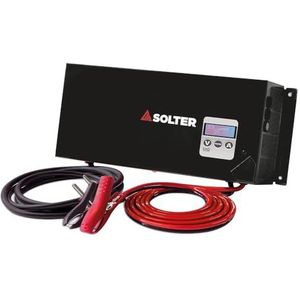SOLFLASH Intelligente oplader, 30 A, 12-24 V, HF: opladen en automatische stroomvoorziening met LCD-touchscreen voor loodzuur-, gel-, AGM-, LFP- en lithium-ion batterijen
