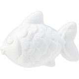 Baker Ross AF376 Piepschuimvissen voor kinderen om te beschilderen, te versieren en als 3D-decoratie (6 stuks).,wit