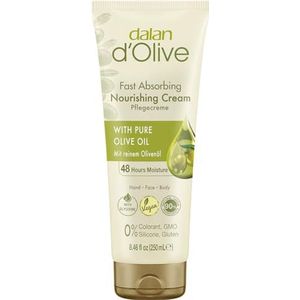 Dalan d'Olive hand- en lichaamsvochtinbrengende crème voor normale tot droge huid, 250 ml