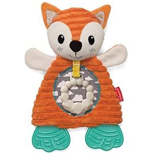 Infantino Ga Gaga Knuffelbijtring Fox voor sensorische verkenning; Siliconen bijtring voor kinderziektes verlichting