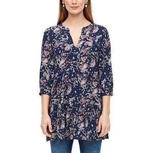 s.Oliver Damesblouse, Navy Paisley Aop, 34