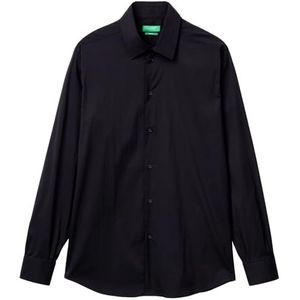 United Colors of Benetton heren overhemd, Zwart, 3XL