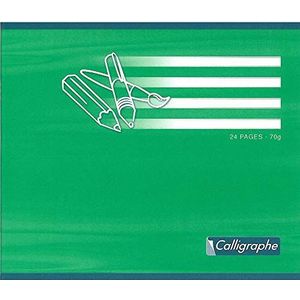 Calligraphe 7705C - een kinderdagdagboek (serie 7000 de Clairefontaine), 24 pagina's, 17 x 14,7 cm, 70 g, grote ruiten, DL 5 mm (Italiaans), offset-kaartenenvelop, willekeurige kleurkeuze