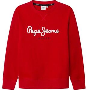 Pepe Jeans Boy's ART CREW Sweatshirt, Rood (ROYAL RED), 14, Rood (koninklijk rood), 14 jaar