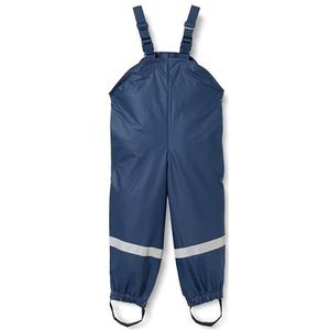 Playshoes Regentuinbroek voor kinderen, wind- en waterdichte modderbroek met fleecevoering, blauw, 86 cm