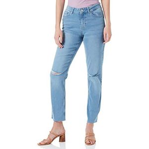 PIECES PCLUNA Straight Fit Jeans voor dames, blauw (medium blue denim), 27W / 30L