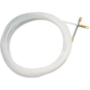 Nylon sonde voor bekabeling, 3 mm diameter, 10 m lengte, biedt sterkte en flexibiliteit, ideaal voor elektrische projecten en voor kleine ruimtes.