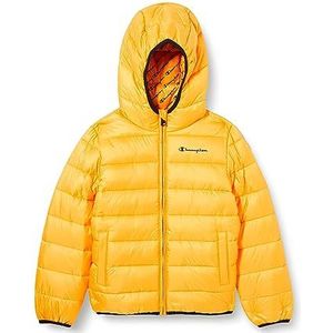 Champion Legacy Outdoor K-Light WR Hooded Gevulde jas voor kinderen en jongeren, Geel, 15-16 anni