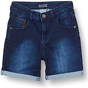 MINYMO Jongens Shorts Power Stretch Jeans, donkerblauw (dark blue denim), 128