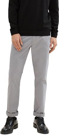 TOM TAILOR Regular broek voor heren, 10521 - Smooth Grey, 32W x 36L