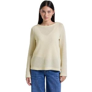 Street One Studio - Longsleeve Shirt - Doorschijnend - Gebreid - Boothals