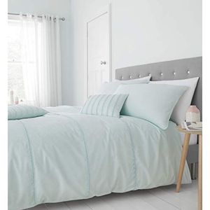 Catherine Lansfield Pom Pom Easy Care Dubbel Dekbedovertrek Mint