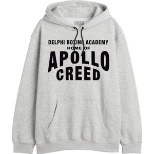 cotton division Sweatshirt met capuchon voor heren, Grijs Melange, L/Tall