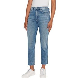 Pepe Jeans - Uhw 7/8 - Jeans - Blauw - Denim - Slanke Pasvorm Ultra Hoge Taille Enkellengte