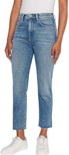 Pepe Jeans - Uhw 7/8 - Jeans - Blauw - Denim - Slanke Pasvorm Ultra Hoge Taille Enkellengte
