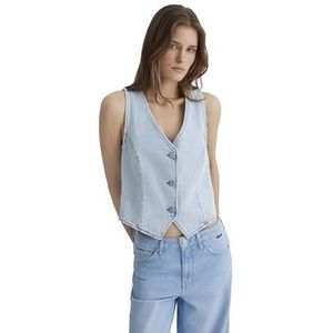 Mavi Vela jeansvest voor dames, gebleekte denim, S