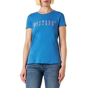 MUSTANG T-shirt met print voor dames, Ster Sapphire 5428, 3XL