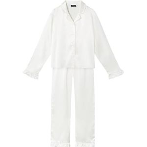 NAME IT Meisjes Nlfnighty pyjama set pyjama, wit alyssum, 170-176