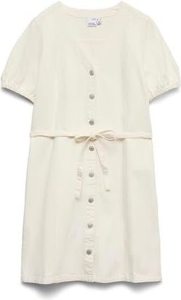 Vmjanet - Korte Jurk - Denim - V-Hals - Korte Mouwen