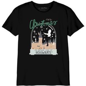 HARRY POTTER T-shirt voor jongens, Zwart, 6 Jaren