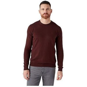Wrangler Herensweater met ronde hals, dahlia, XL
