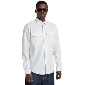 Marine Slim Shirt met lange mouwen, Meerdere kleuren (Oyster Blue/White Oxford D24963-7665-c759), M