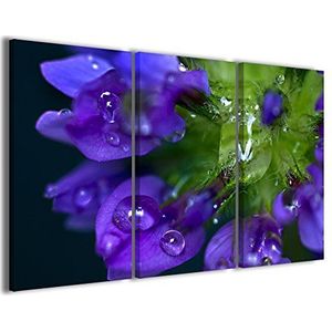 Raffaele De Conciliis Violet Flower Modern canvas/hout, meerkleurig, 120 x 90 cm