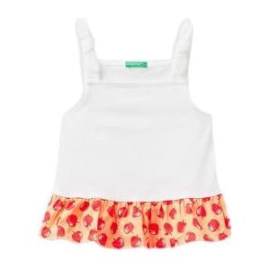 United Colors of Benetton Tanktop 3096GH00H wit 101, 82 meisjes, wit 101.