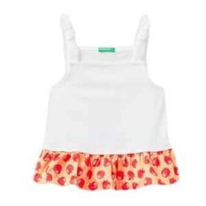 United Colors of Benetton Tanktop 3096GH00H wit 101, 82 meisjes, wit 101.